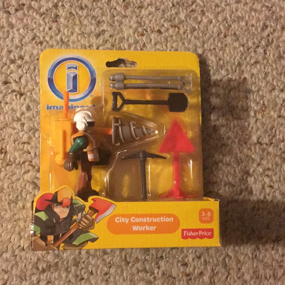 Imaginext City Construction Worker👷‍♀️Toy NEW